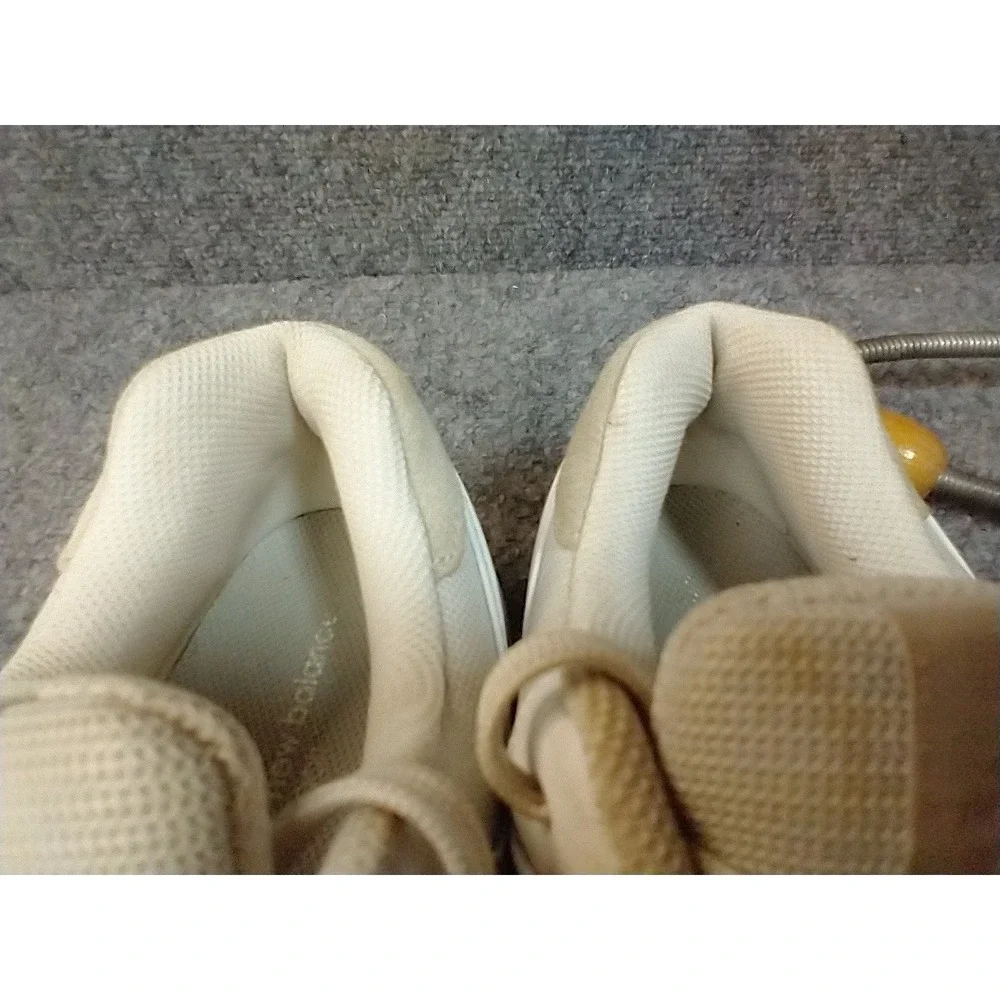New‎ Balance 574 Golf White Tan Leather Sneakers WG574WT Womens 9 Low Top Shoes